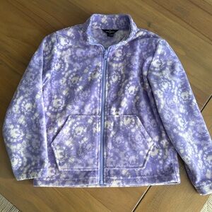 Eddie Bauer Kids Lavender Patterned Fleece Jacket